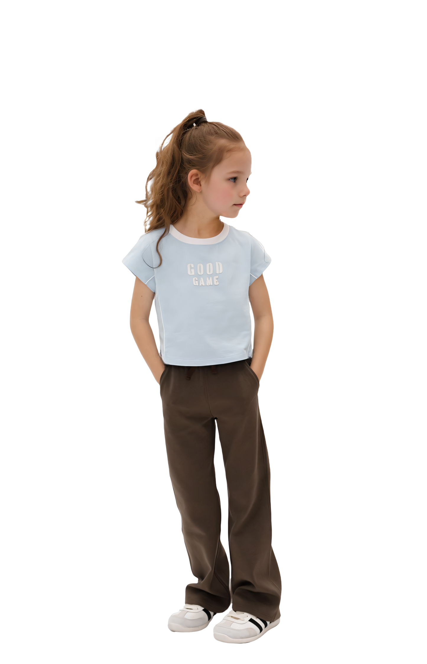 Girls Jelly Cotton Yoga Pants Soft and Stretchy Flared Sports Casual Pants Spring