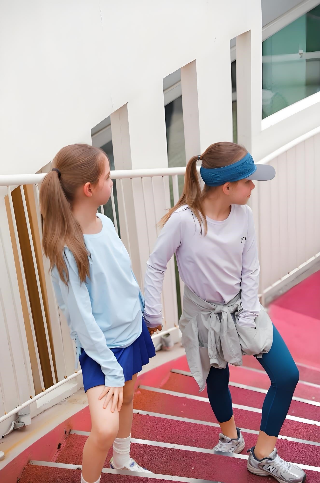 "Little Sponge" Drawstring Long Sleeve UV Protection Quick-Dry Exercise Training Top for Kids