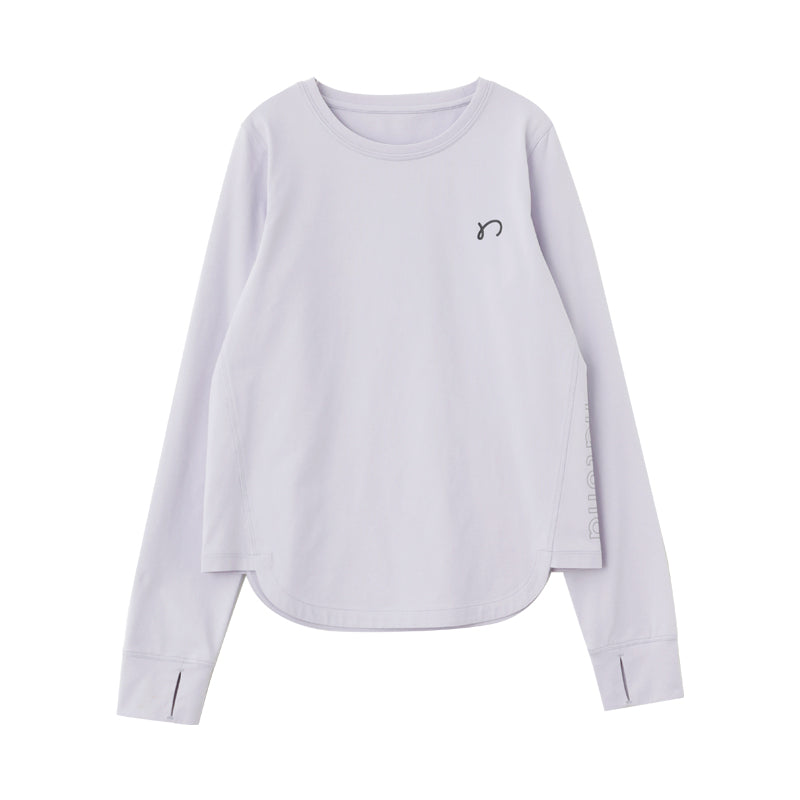 "Little Sponge" Curved Hem Long Sleeve Sports Top, UV Protection and Quick-Dry  for Kids