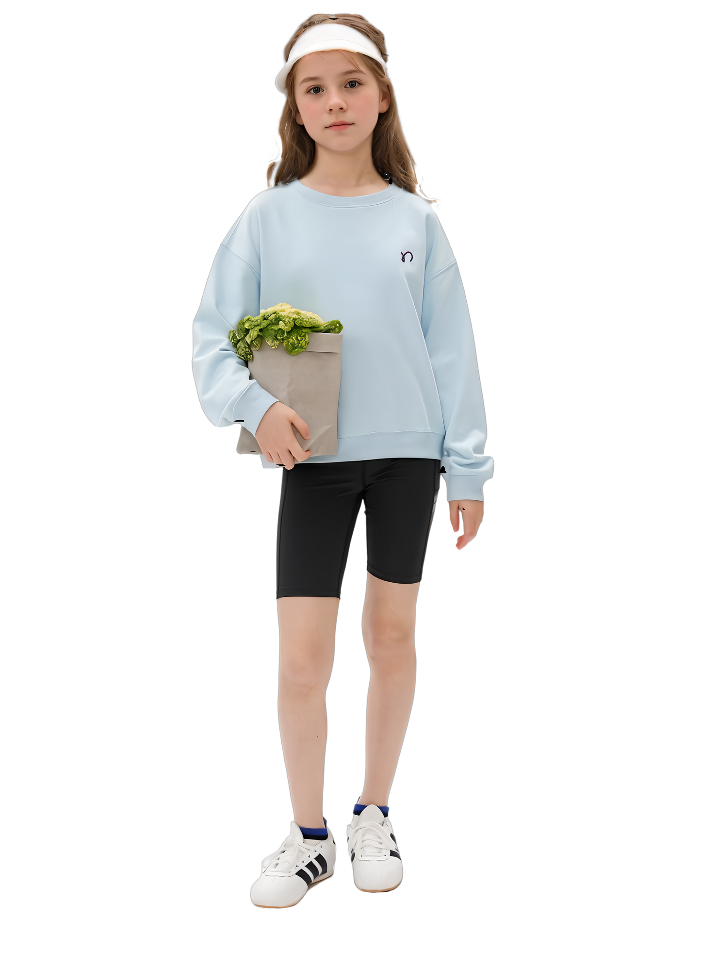 Girls Cycling Short Leggings Knee Length Workout Tights